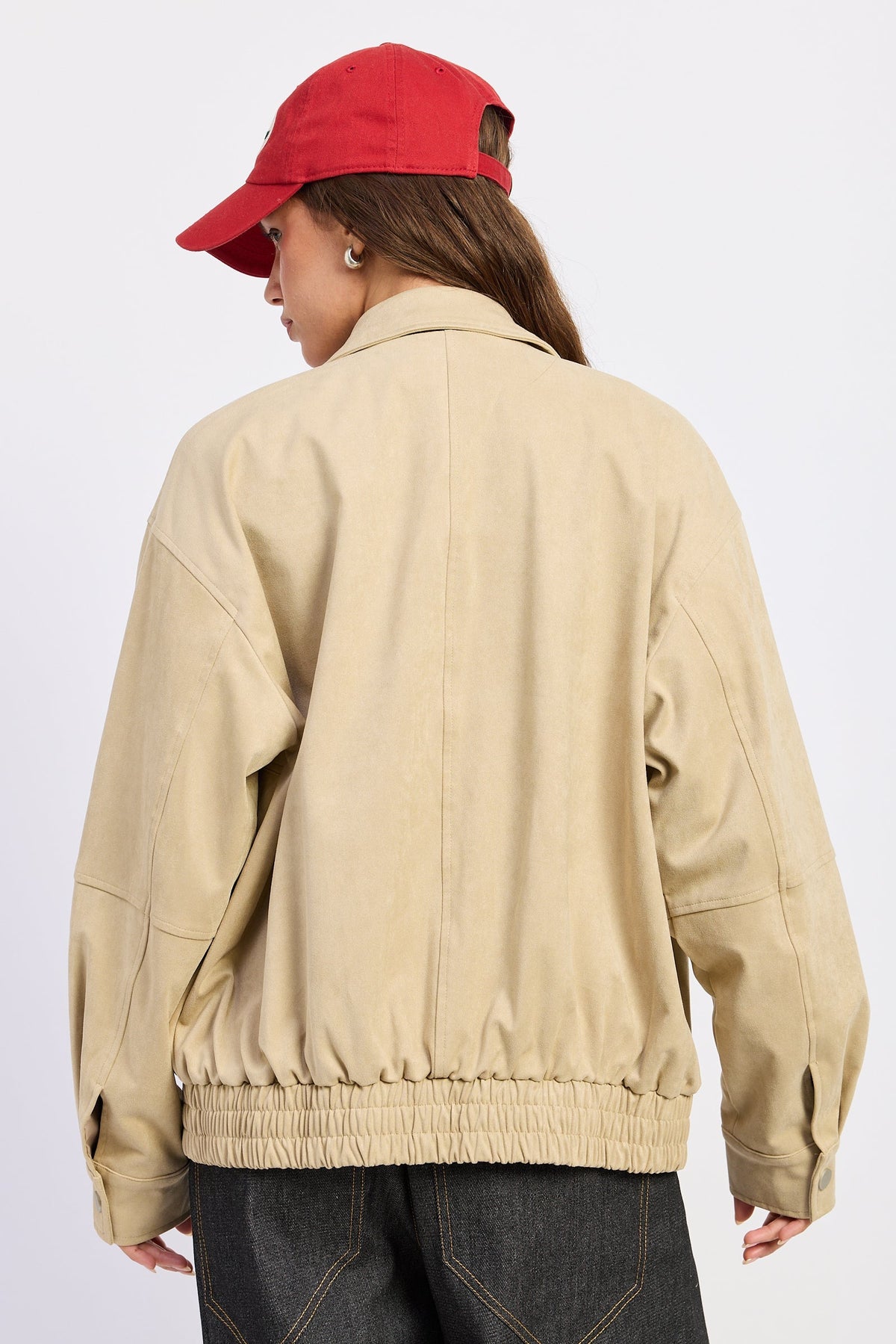 Journey Suede Bomber Jacket